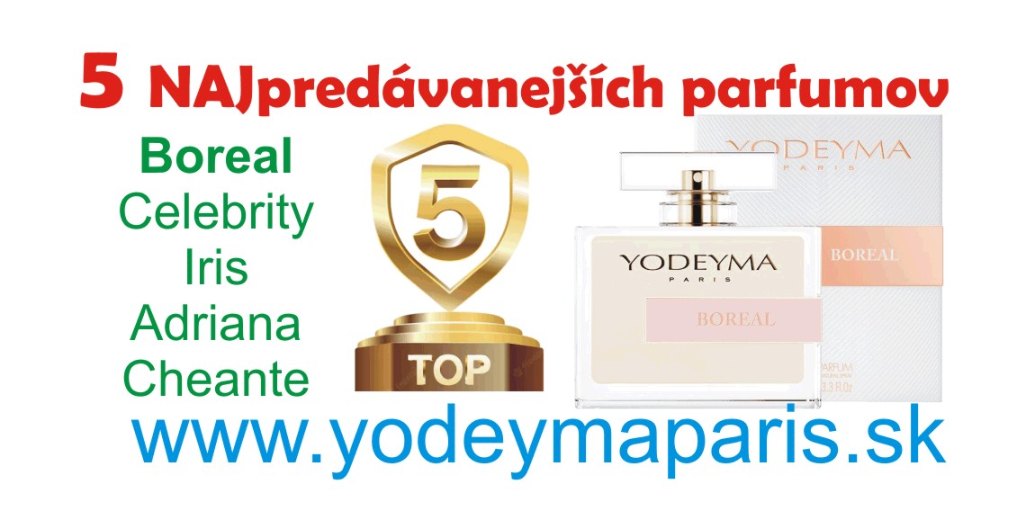 NAJpredávanejšie parfumy YODEYMA